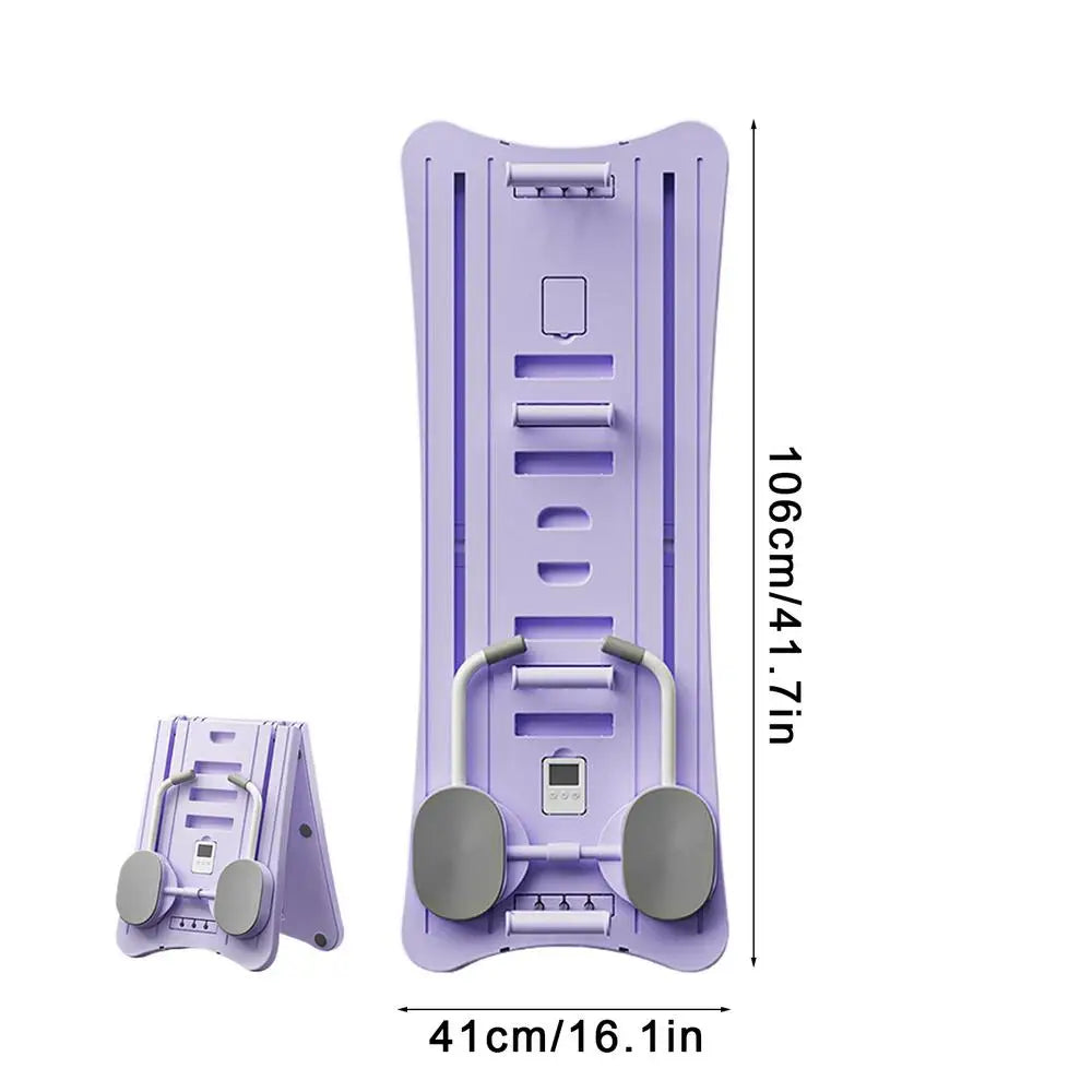 Foldable Pilates Reformer Board - Multi-Purpose Core Workout Equipment for Home Fitness